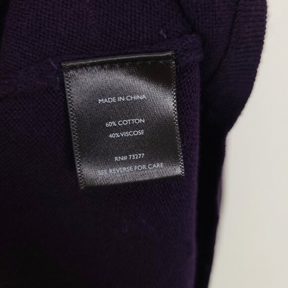 Simply Vera Vera Wang Purple Embellished Tunic Sweater - Picture 6 of 9
